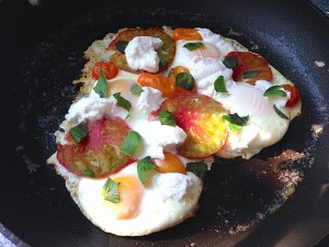 Eggs w Ricotta and Heirloom Tomatoes